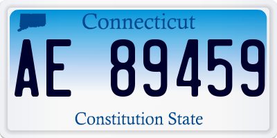 CT license plate AE89459