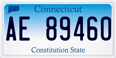 CT license plate AE89460