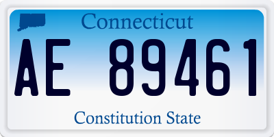 CT license plate AE89461