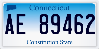 CT license plate AE89462