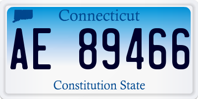 CT license plate AE89466