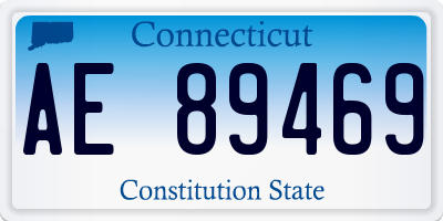 CT license plate AE89469