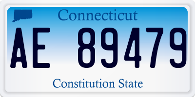 CT license plate AE89479