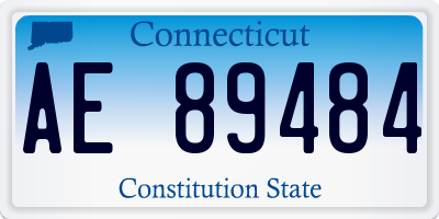 CT license plate AE89484