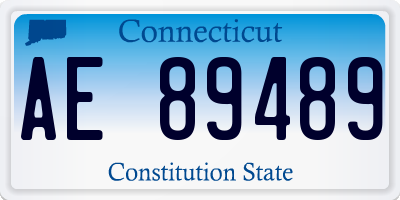 CT license plate AE89489