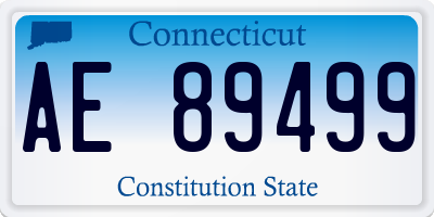 CT license plate AE89499