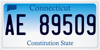 CT license plate AE89509