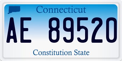 CT license plate AE89520