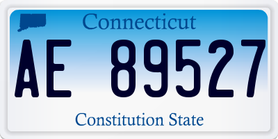 CT license plate AE89527