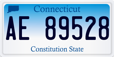 CT license plate AE89528