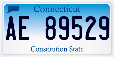 CT license plate AE89529