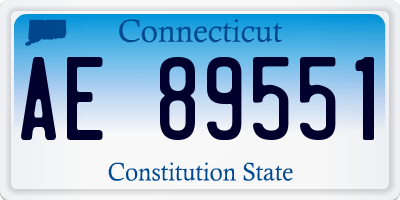 CT license plate AE89551