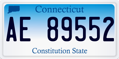 CT license plate AE89552