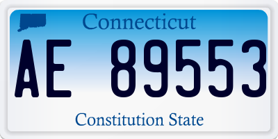 CT license plate AE89553