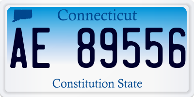 CT license plate AE89556