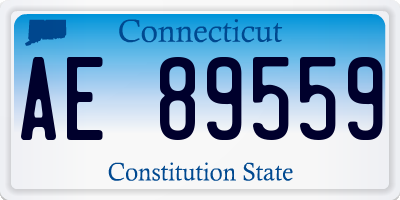 CT license plate AE89559