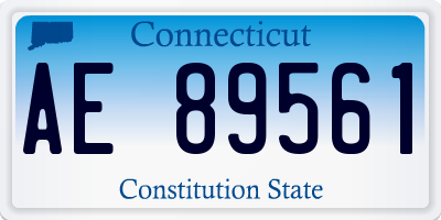 CT license plate AE89561