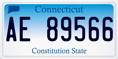 CT license plate AE89566