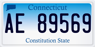 CT license plate AE89569