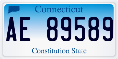 CT license plate AE89589