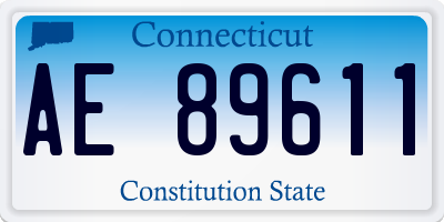 CT license plate AE89611