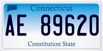 CT license plate AE89620