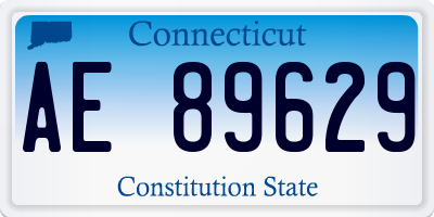 CT license plate AE89629