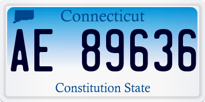 CT license plate AE89636