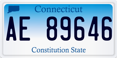 CT license plate AE89646