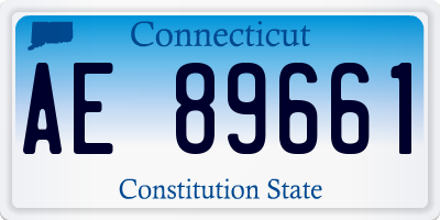 CT license plate AE89661