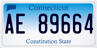 CT license plate AE89664