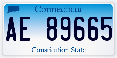 CT license plate AE89665