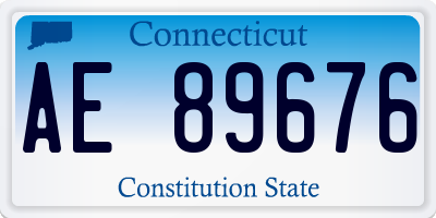 CT license plate AE89676