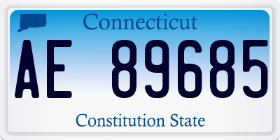 CT license plate AE89685