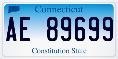 CT license plate AE89699