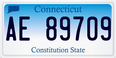 CT license plate AE89709