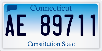 CT license plate AE89711