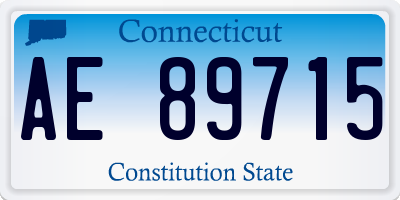 CT license plate AE89715