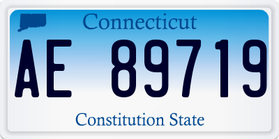 CT license plate AE89719