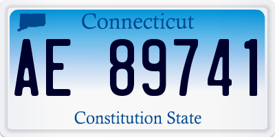 CT license plate AE89741