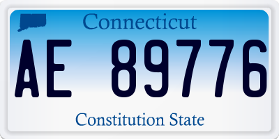 CT license plate AE89776
