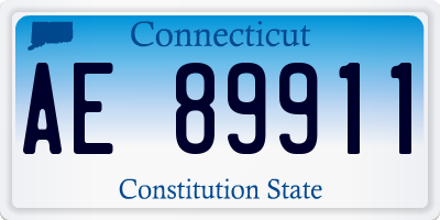 CT license plate AE89911