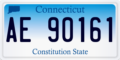 CT license plate AE90161
