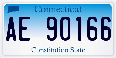 CT license plate AE90166