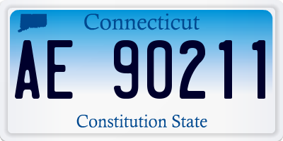 CT license plate AE90211