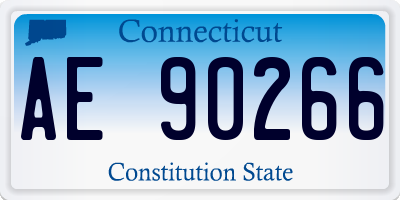 CT license plate AE90266
