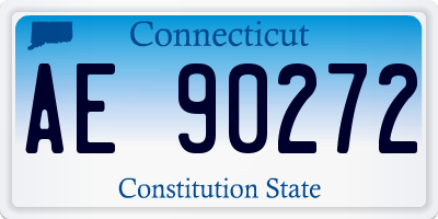 CT license plate AE90272
