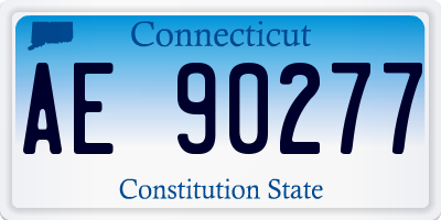 CT license plate AE90277