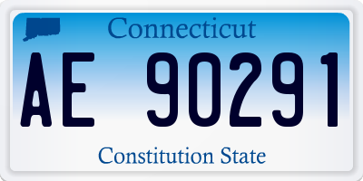 CT license plate AE90291