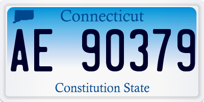 CT license plate AE90379